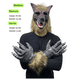 thumbnail image 2 of Máscara Hombre Lobo Cosplay Disfraz Halloween 2025, 2 of 6