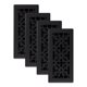 thumbnail image 1 of Decor Grates AGH410-BLK Rejilla de Piso Gótica 10x25 cm Paquete de 4, 1 of 3