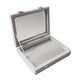 thumbnail image 5 of Vitrina superior de cristal de la joyería 10 ganchos collar organizador de la exhibición de la bandeja gris, 5 of 5