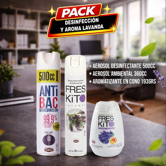 Pack Desinfección y Aromas