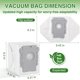 thumbnail image 4 of Paquete de 26 bolsas de aspiradora VBN para iRobot Roomba i s j 100 400 500, 4 of 8
