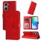 thumbnail image 3 of Funda tipo cartera FOXDOCK para Vivo Y03 4G , diseño girasol en relieve, cuero PU, cierre magnético, soporte y tarjetero, 3 of 5