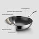 thumbnail image 3 of Wok Pan SNOWCLAD Hybrid de acero inoxidable antiadherente de 13 pulgadas, 3 of 7