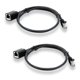 thumbnail image 1 of Cable de extensión Ethernet PoE Texas Cat6 de 1 m macho a hembra, 1 of 6