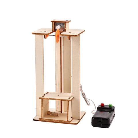 Magideal - Kits De Construcción De Modelos De Ascensores De Bricolaje, Kits Científicos De Ascensores De Madera Científica, Ensamblaje De Regalos Educativos De M