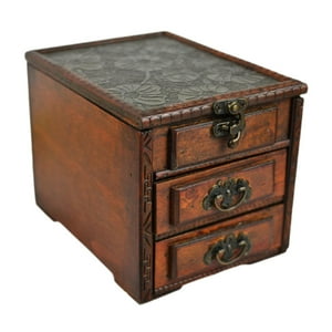 Genérico - Caja De Madera Para Joyas, Contenedor Para Exhibir Joyas, Para Aretes, Gemelos, Anillos