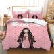 thumbnail image 1 of Nezuko Kamado Bedding Set Anime Demon Slayer Duvet Cover Comforter Bed Linen Single Twin Full Queen Size 3d Girl Boys Gift Bed Sheets, 1 of 5