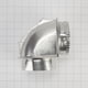 thumbnail image 2 of Conector de ventilación tipo codo para secadoras Whirlpool 4396006RW de aluminio, 2 of 6