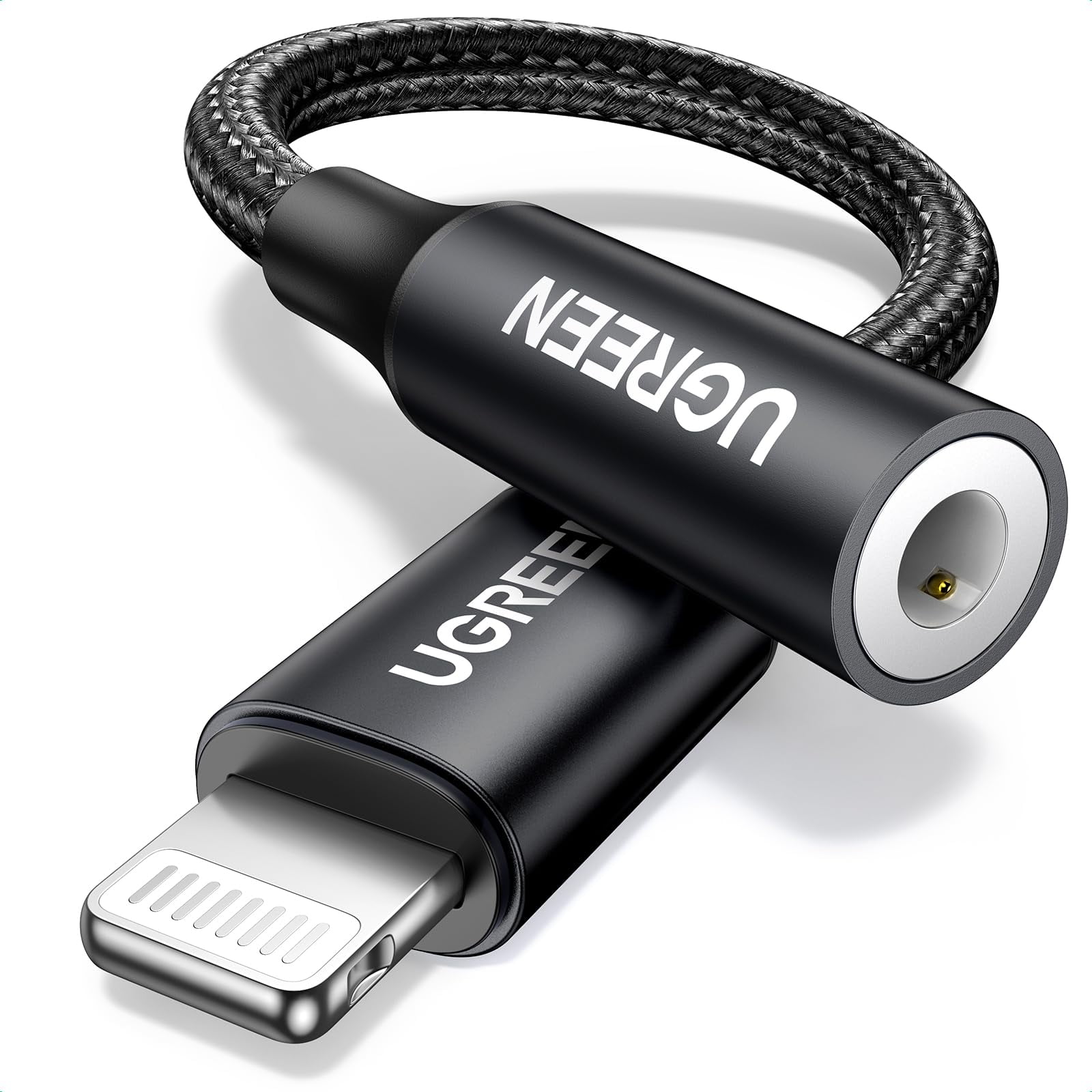 Adaptador De Auriculares Ugreen Lightning A 3.5 Mm Para Iphone