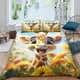 thumbnail image 1 of Juego de funda nórdica con estampado de jirafa de dibujos animados, funda de edredón de microfibra suave, decoración de dormitorio, juegos de ropa de cama antialérgicos para niños, adolescen, 1 of 3