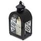 thumbnail image 3 of Farol con forma de vela Elanze Designs Serenity Prayer, madera negra, 3 of 5