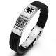 thumbnail image 1 of Pulseras médicas Theluckytag con código QR para hombres y mujeres, 1 of 6