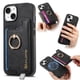 thumbnail image 1 of Funda Magnética Para Iphone 14 Con Billetera Y Anillo Protector Resistente Negro, 1 of 6