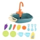 thumbnail image 3 of Fregadero De Cocina De Juguete Con Agua Corriente, Regalo Para Niños Y Niñas, Color Azul., 3 of 5