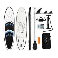 Kaut - Stand Up Paddle (Sup) Inflable Capa Reforzada - 10'6'' Pies / 350 Cm + Mochila & Accesorios + Testdrive Laguna Aculeo