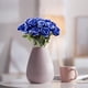thumbnail image 3 of Flores Artificiales Uxcell Rosas Azules Terciopelo 12 Piezas, 3 of 3