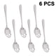 thumbnail image 1 of Juego de 6 cucharas de acero inoxidable 304 para mezclar café y té, elegante diseño de calavera, cuchara de café, cuchara de hueso para postre, vajilla para Navidad y Halloween., 1 of 8
