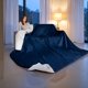 thumbnail image 5 of Manta eléctrica térmica Get Trend Fleece Queen Navy 230 V, 5 of 6