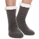 thumbnail image 1 of Calcetines Pantuflas EBMORE para Hombre, Peludos, Cálidos, Antideslizantes, Gris Oscuro, 1 of 7