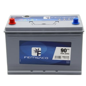 Genérico - Bateria Femsaco 90Ah Positivo Izquierdo Normal 630 Cca Gris Oscuro
