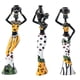 thumbnail image 5 of 3x Figura Africana Escultura Tribal Dama Estatuilla Estatua Coleccionables Amarillo, 5 of 5