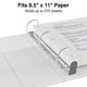 thumbnail image 3 of Binder Staples Heavy Duty con vista de 3 anillas, 1 pulgada, color blanco, paquete de 3, 3 of 7