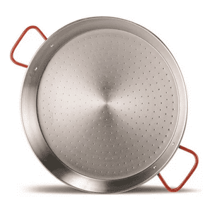 Genérico - Paellera Valenciana De 34 Cm En Acero, 6 Porciones