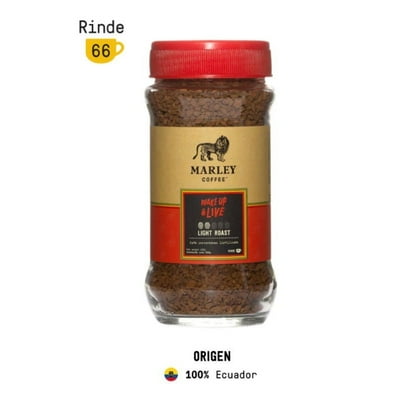 Café Liofilizado Wake Up & Live Frasco 100 G Marley Coffee