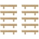 thumbnail image 1 of Tiradores de barra Dior Elegant Decor de 3" en latón, juego de 10, 1 of 6