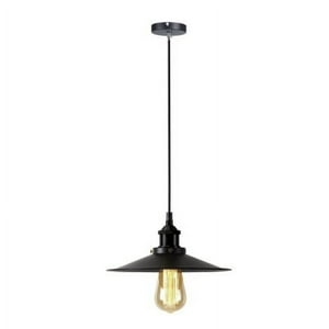 Hb Led - Lámpara Colgante E-27 Diseño Vintage Negro Sigis