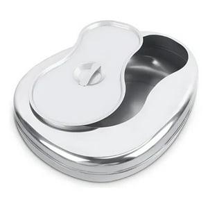 Genérica - Chata Urinario Acero Inoxidable Con Tapa Para Enfermos