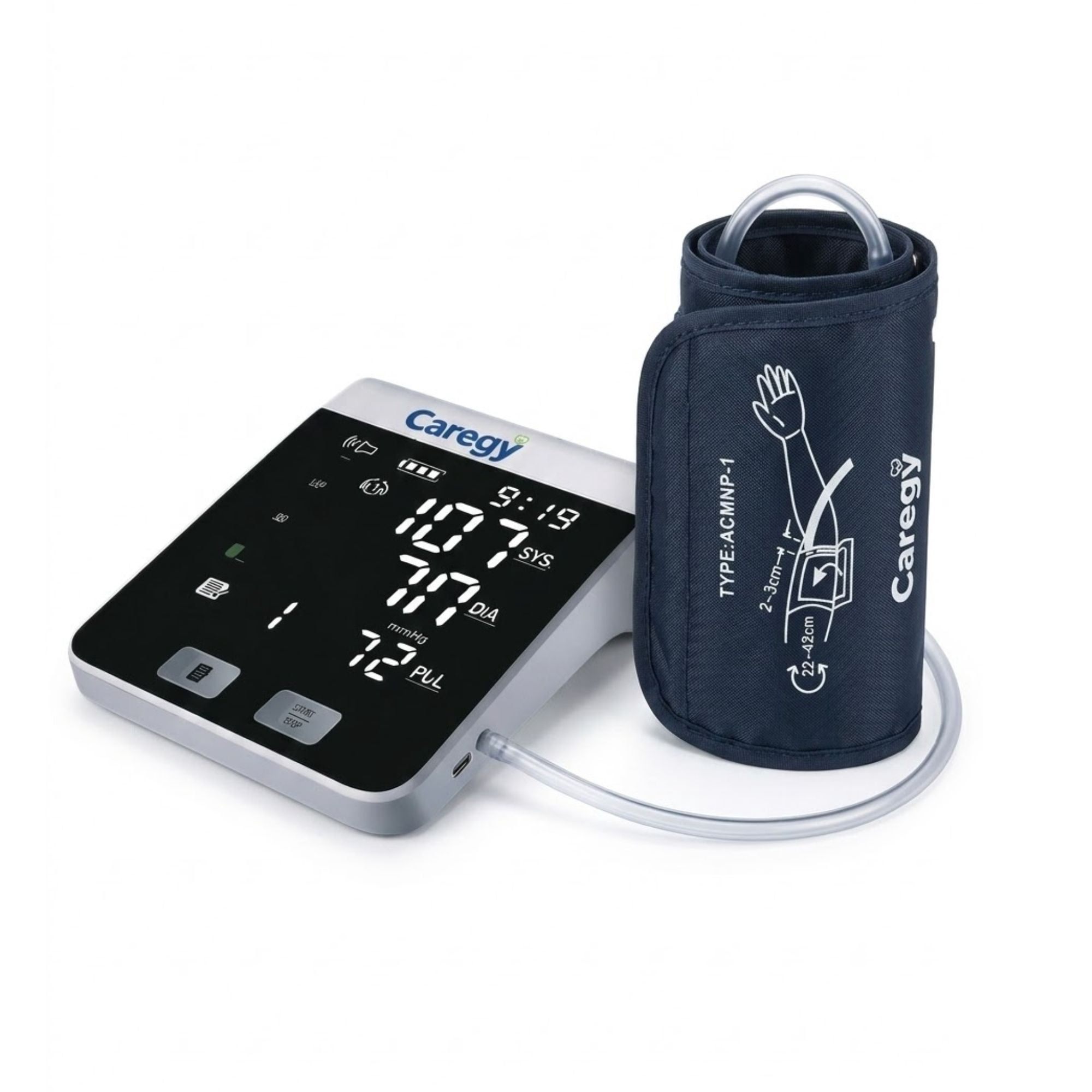 Toma Presión Tensiómetro De Brazo Caregy Pantalla Grande