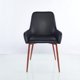 thumbnail image 1 of Sitial Concept - Tapiz Pu Negro / Pata Café Oscuro, 1 of 5