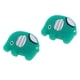 thumbnail image 2 of Amortiguador de choque de la raqueta de tenis del silicón 2pcs amortiguador para el elefante verde de la raqueta de tenis, 2 of 3