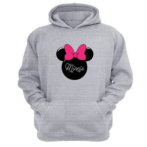 Genérico - Polerón Canguro Ratoncita M. Gris Claro Talla Xl Unisex