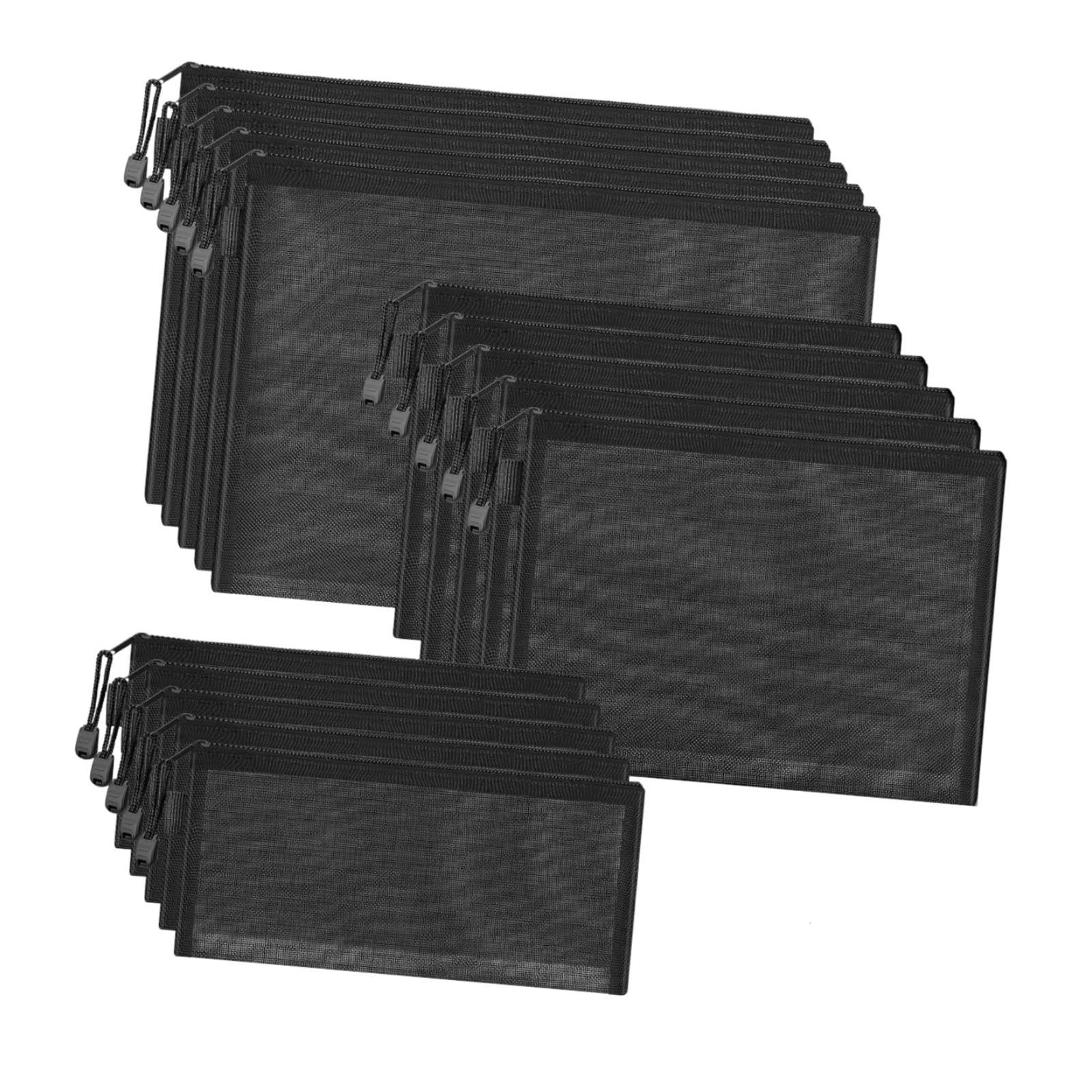 Magideal - Paquete De 15 Bolsas De Malla Con Cremallera, Bolsas De Maquillaje De Viaje De Malla, Bolsa De Cosméticos Pequeña Y Ligera De Nailon Con Cremallera Pa