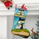 thumbnail image 2 of Ovejas del Karate Tema: Calcetines de Navidad, fino lino blanco para colgar en escaleras y chimenea, decoración navideña para el hogar, regalo de Navidad. 45cm × 32cm, 2 of 5