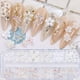 thumbnail image 3 of 60 piezas de adornos de flores blancas para decoración de uñas, calcomanías de purpurina para uñas, decoración 3D de flores blancas, diseño de mariposa y oso, accesorios de joyería para uñas de salón, 3 of 4