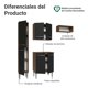 thumbnail image 4 of Kit Muebles de Cocina Madesa Emilly 156 cm 03 Marrón/Negro, 4 of 8