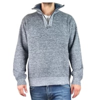 Likeshop - Sweater Frizado Tejido Hombre Cuello Alto Cierre Colores 2092