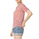 thumbnail image 4 of INSPIRE CHIC Blusas de Mujer con Fruncido Cuello Redondo Manga Corta Camisa Floral Rosa M, 4 of 7