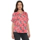 thumbnail image 1 of Blusa Mujer Manga Corta Coral Cuello V Corona, 1 of 5