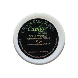 Crema Peinar / Cera Modeladora Coco Vainilla 120Grs. Capiluz