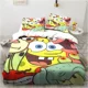 thumbnail image 1 of v2422 Bed Sheets Cartoon Spongebobs Love Child Duvet Cover Set HD Comforter Cover Bedclothes for Kids Bedding Sets Bedroom Decor 3-Piece Bedding Set (1 Duvet Cover + 2 Pillow Shams) Bed Sheets ju2422, 1 of 5