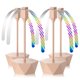 thumbnail image 1 of Food Fan Grete Gotye, 4 unidades, con cuchillas flexibles con cuello de ganso, color rosa, 1 of 7