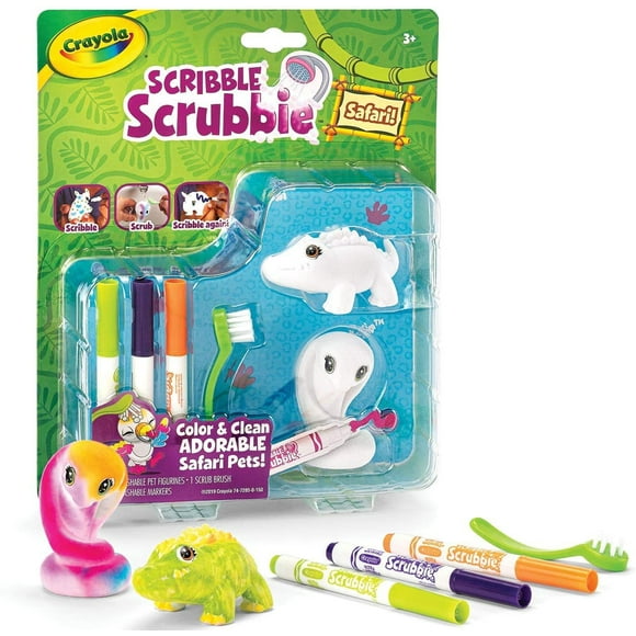 Expansión del set de juguetes animales selva Crayola Scribble Scrubbie edad 3+ Cobra/Cocodrilo