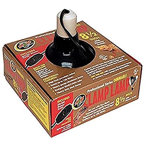 Lámpara Clamp Zoo Med Deluxe, Regulable, 150 W, Con Cúpula De 21,6 Cm