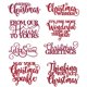 thumbnail image 1 of Troqueles de corte Briartw 8 piezas – Frases navideñas para scrapbooking, 1 of 8