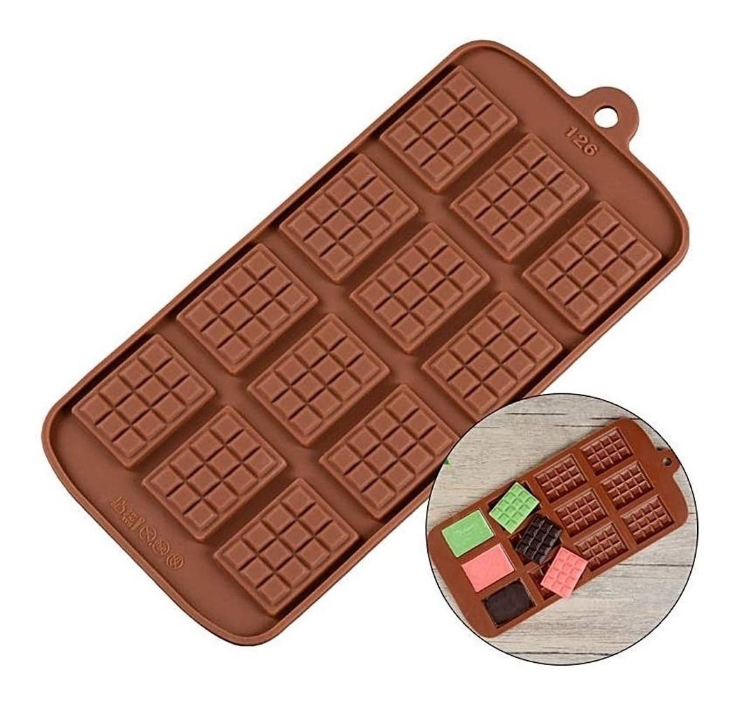 Genérico - Moldes De Chocolate Moldes Barra Chocolate Silicona Barrita