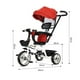 thumbnail image 3 of Triciclo Infantil 2 Etapas Metálico con Techo y Barra Guía Azul, 3 of 3